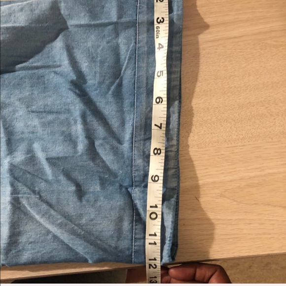 {HP}{$FIRM}Light Denim Bell Sleeve Dress {S left} - Picture 3 of 7